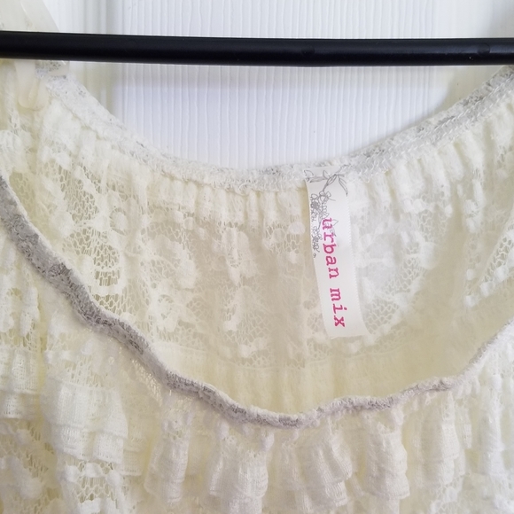 Urban Mix Lace Crop Top - Picture 2 of 3